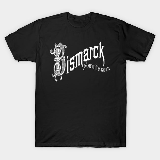 Vintage Bismarck, ND T-Shirt by DonDota